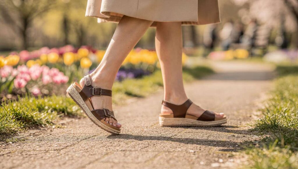 Granny Sandals” sind im Frühling der (!) Trendschuh für alle, die keine Zehen zeigen wollen
