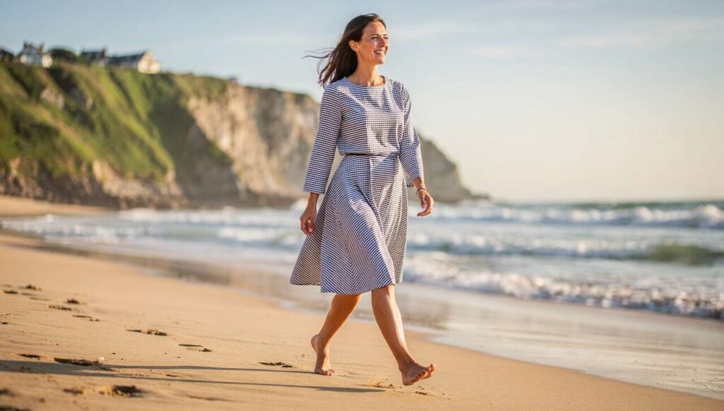 Das Bretagne-Kleid von Tchibo lieben wir im Frühling 2026