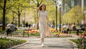 Dieses Kleid passt im Frühling 2026 am besten zu Sneakern